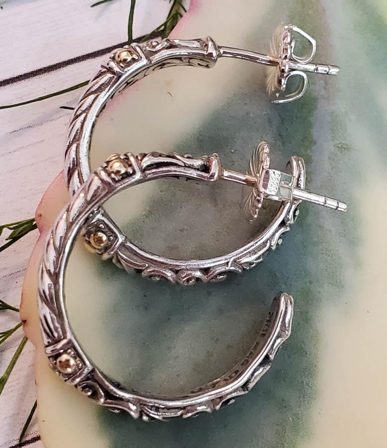 ROBERT MANSE 18k and Sterling Earrings (1 of 4)