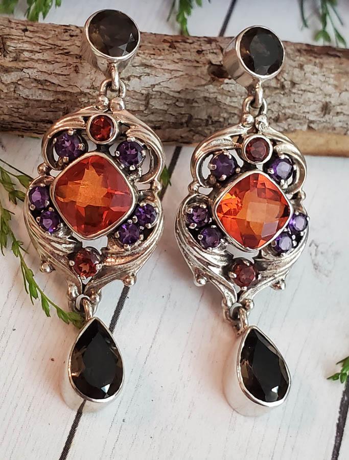 NICKY BUTLER Multi Gemstone Earrings (1 of 6)