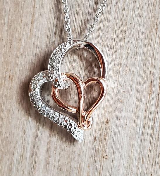 Sterling Silver Diamond Necklace (1 of 8)