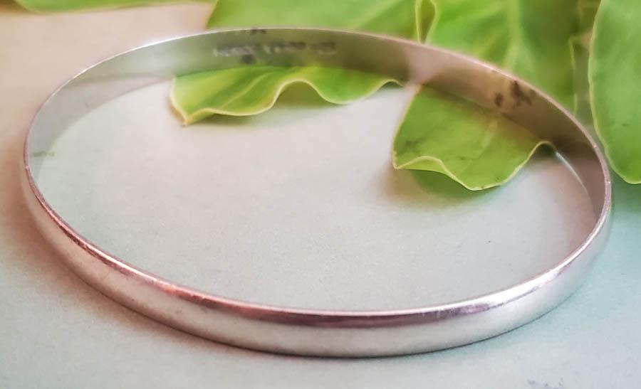 Sterling Silver Bangle Bracelet 16.5g (1 of 5)