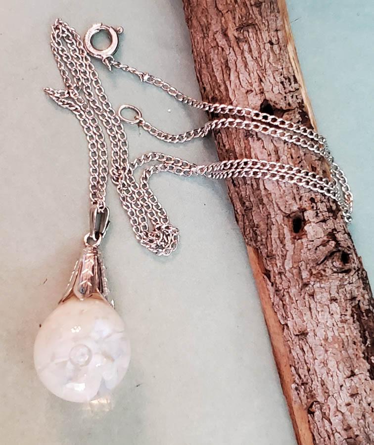 Sterling Silver Opal Chunk Necklace (1 of 5)