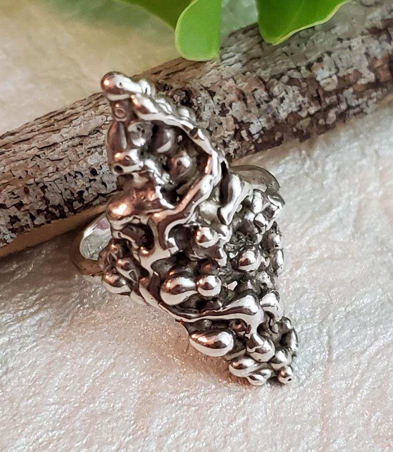 Artisan Sterling Silver Ring Sz 7.5 (1 of 5)
