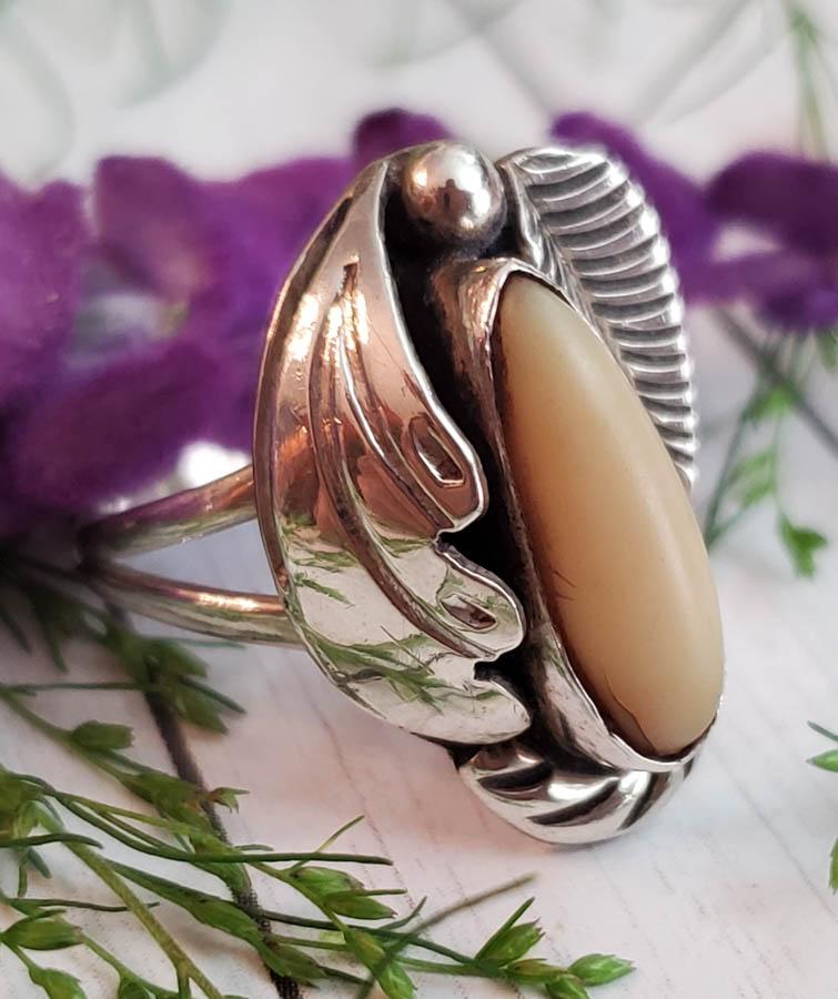 Native Design Sterling Silver Ring Sz 7 (1 of 5)