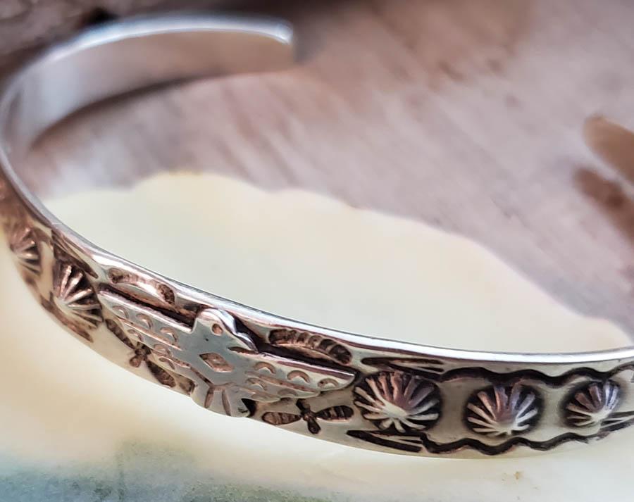 Fred Harvey Era Sterling Silver Bracelet (1 of 4)