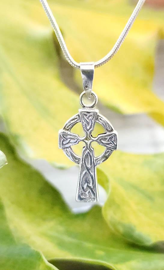 Sterling Silver Celtic Cross Necklace (1 of 4)