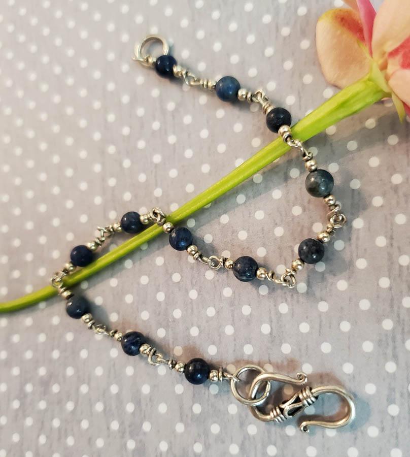 Beaded Solalite Bracelet (1 of 4)