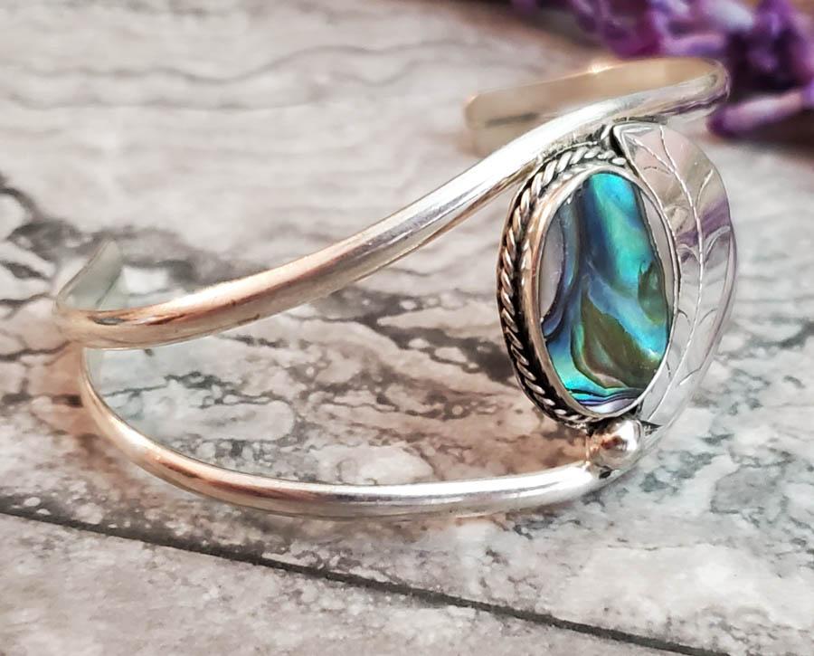 Mexico Alpaca Abalone Bracelet (1 of 4)