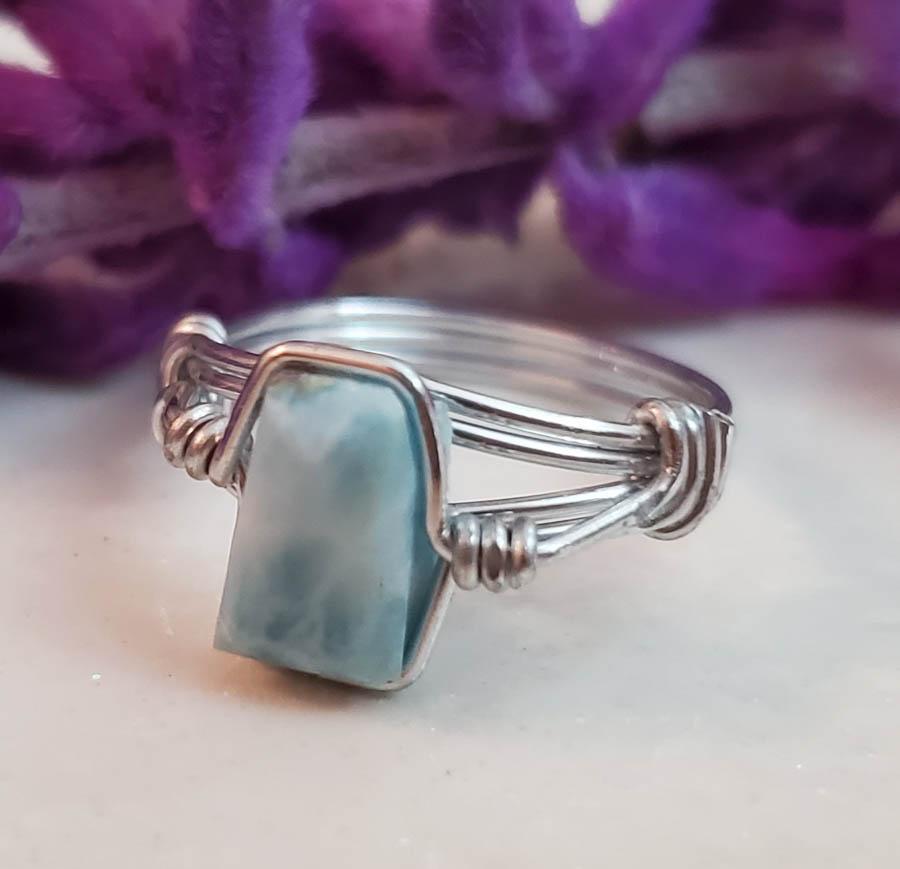 Sterling Silver Wire Wrap Ring Sz 4 (1 of 4)