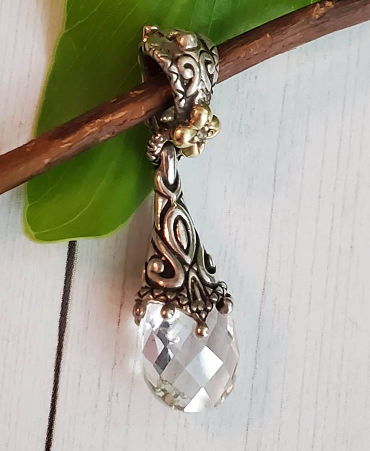 BARBARA BIXBY 18K and 925 Quartz Pendant (1 of 5)