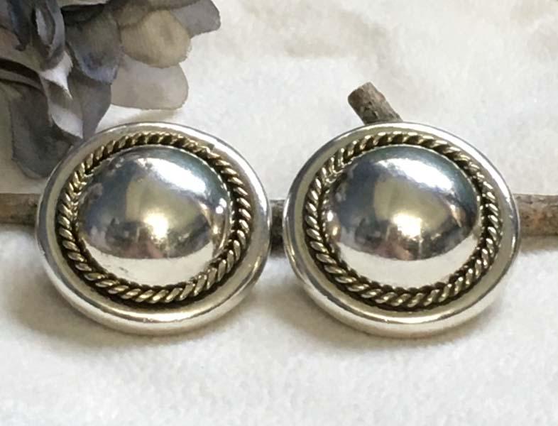 Sterling Silver Dome Clip-on Earrings (1 of 7)