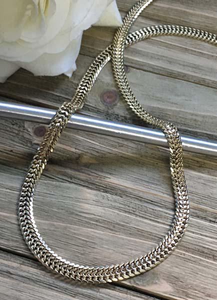 Vermeil Sterling Silver Curb Chain Necklace (1 of 5)