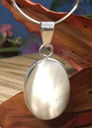 Sterling Silver Mother of Pearl Necklace (1 of 5)