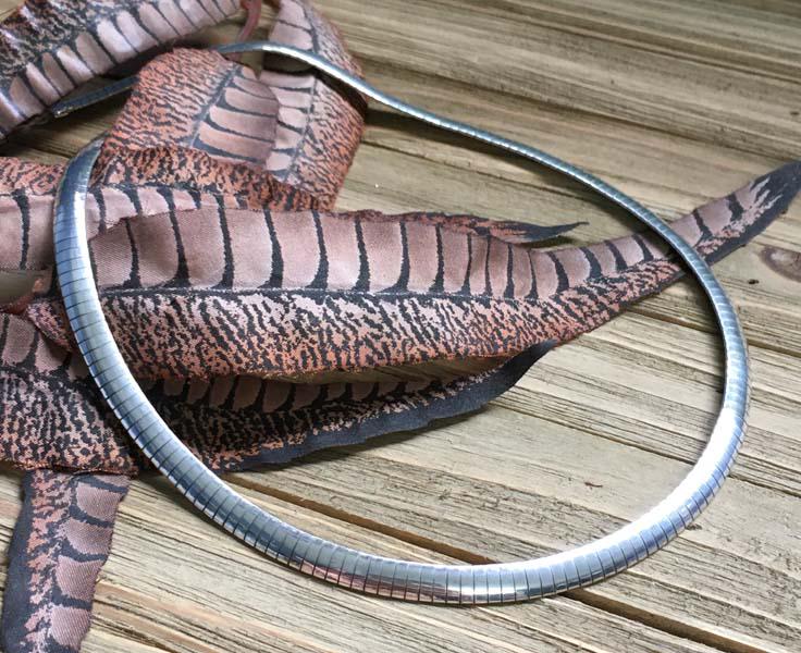 Sterling Silver Omega Necklace (1 of 6)