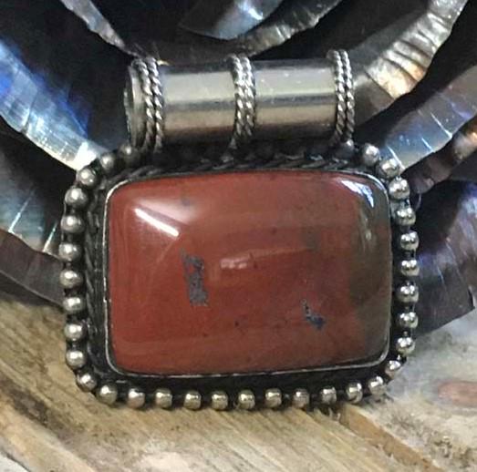 Sterling Silver Jasper Pendant (1 of 5)