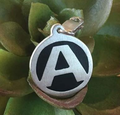 Sterling Silver Initial A Charm or Pendant (1 of 4)