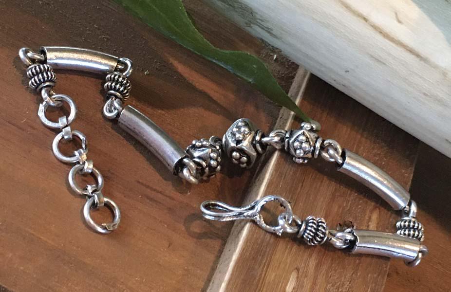 Artisan Sterling Silver Bracelet (1 of 4)