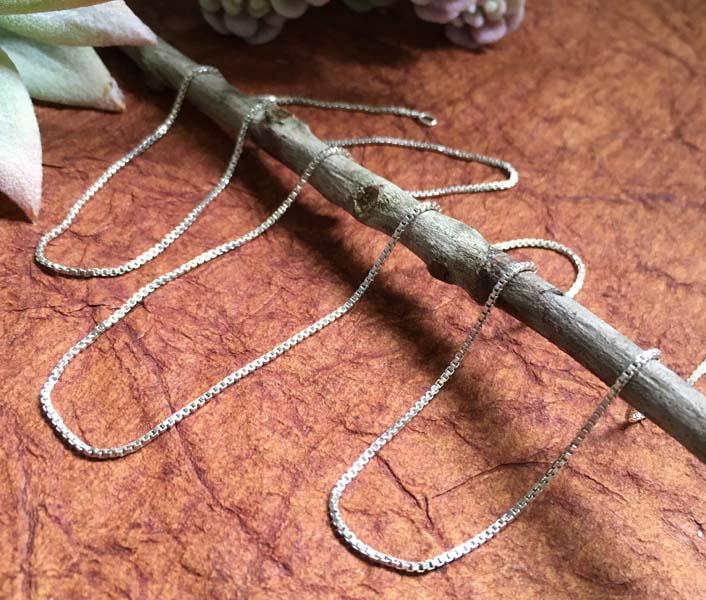 Sterling Silver Box Chain Necklace (1 of 3)