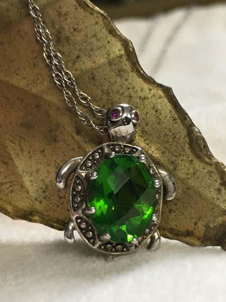 Sterling Silver Turtle Necklace (1 of 5)
