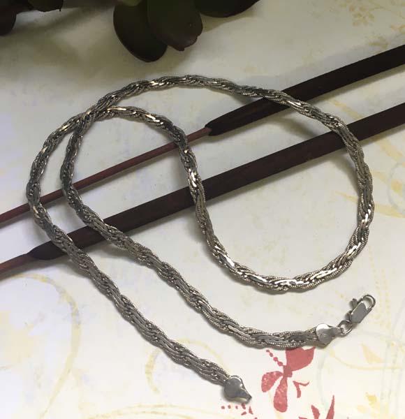 Sterling Silver Chain Link Necklace (1 of 4)