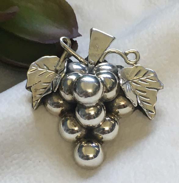 Sterling Silver Grape Pendant (1 of 5)