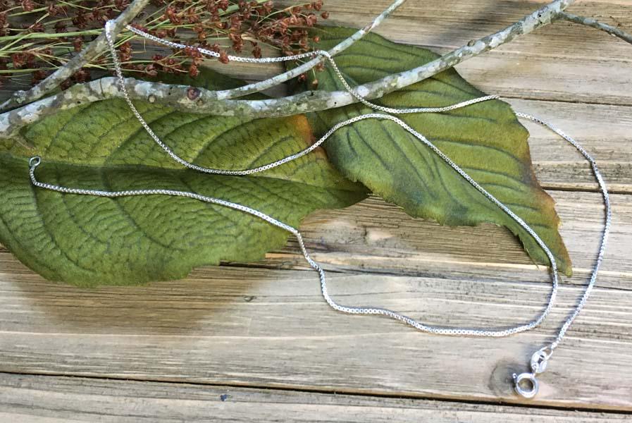 Sterling Silver Box Chain Necklace (1 of 3)