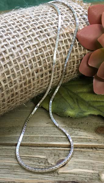 Paolo Romeo Italian Sterling Box Chain Necklace (1 of 4)