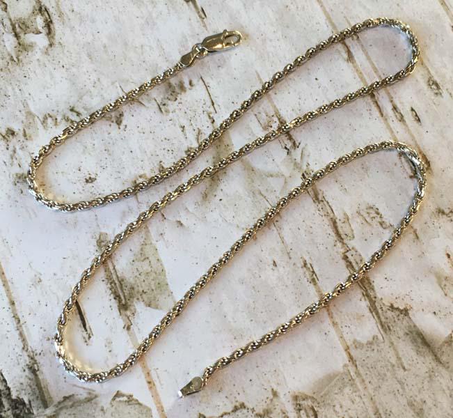 Sterling Silver Rope Chain Necklace (1 of 3)