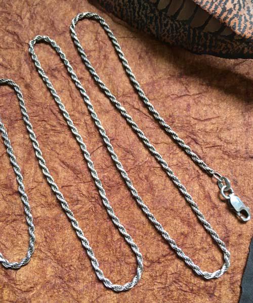 Sterling Silver Rope Chain Necklace (1 of 5)