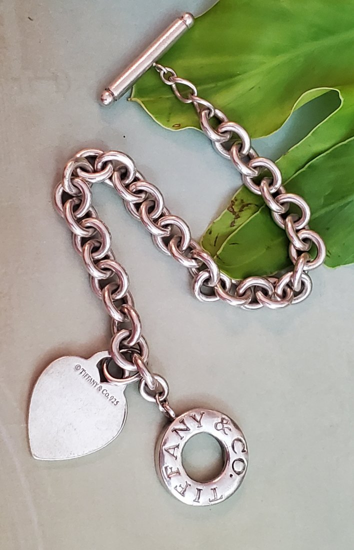 Tiffany & Co. Sterling Silver Heart Bracelet (1 of 5)