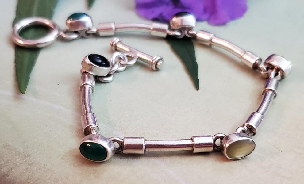 SOLID Sterling Silver Bracelet (1 of 4)