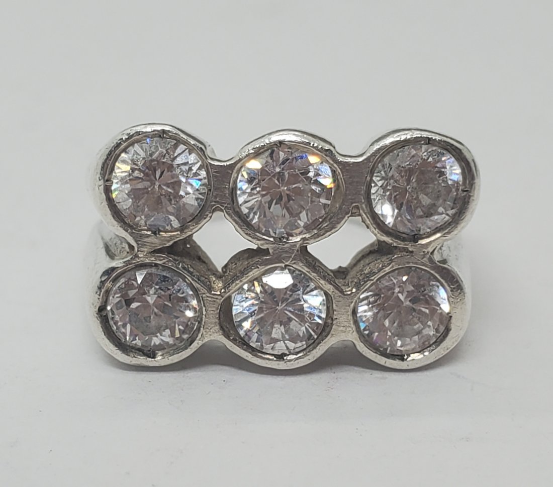 950 Silver Signed Artisan Ring Sz 5 (1 of 6)