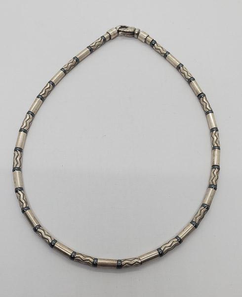 Tiffany and Co Aztec ZigZag Hematite Necklace**Damaged (1 of 8)