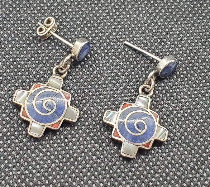 Sterling Silver Earrings: Have a 32.5mm drop and are 17.5mm wide. Shipping Time: Usually 2-5 Business Days Shipping Rates: Shipping rates start at $15 (US Only) for 2-3 Day Priority Mail, contact us for our first-class rates. 