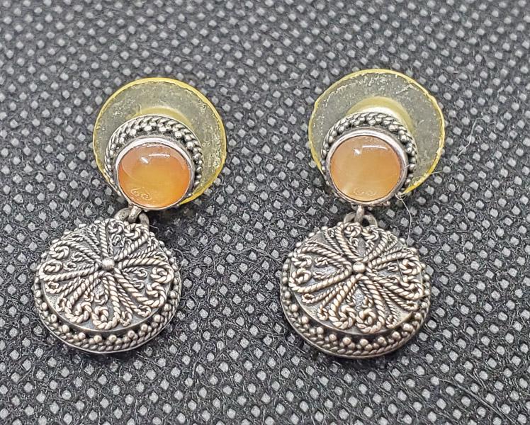 Lori Bonn Sterling Earrings: Have a 22.5mm drop and are 12mm at widest. Shipping Time: Usually 2-5 Business Days Shipping Rates: Shipping rates start at $15 (US Only) for 2-3 Day Priority Mail, contact us for our first-class rate