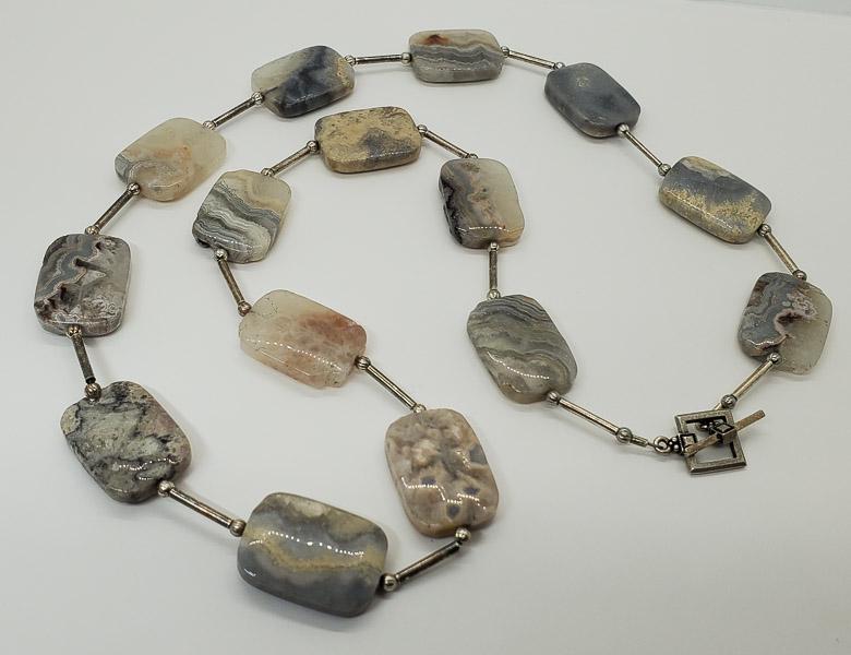 Natural Stone Necklace: Necklace is 27.5 inches long with toggle clasp. Shipping Time: Usually 2-5 Business Days Shipping Rates: Shipping rates start at $15 (US Only) for 2-3 Day Priority Mail, contact us for our first-class