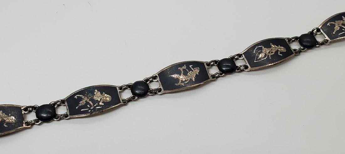 Vintage Siam Sterling Silver Link Bracelet (1 of 3)