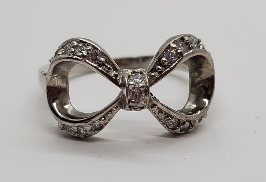 Sterling Silver Bow Ring sz 7: Is 10.9mm at widest point. Shipping Time: Usually 2-5 Business Days Shipping Rates: Shipping rates start at $15 (US Only) for 2-3 Day Priority Mail, contact us for our first-class rates. Combined Ship