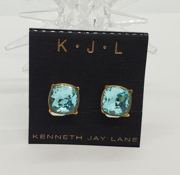Kenneth J Lane Rhinestone Clip On Earrings: New on package Kenneth Jay Lane Clip On Earrings. Shipping Time: Usually 2-5 Business Days Shipping Rates: Shipping rates start at $15 (US Only) for 2-3 Day Priority Mail, contact us for our first-cla