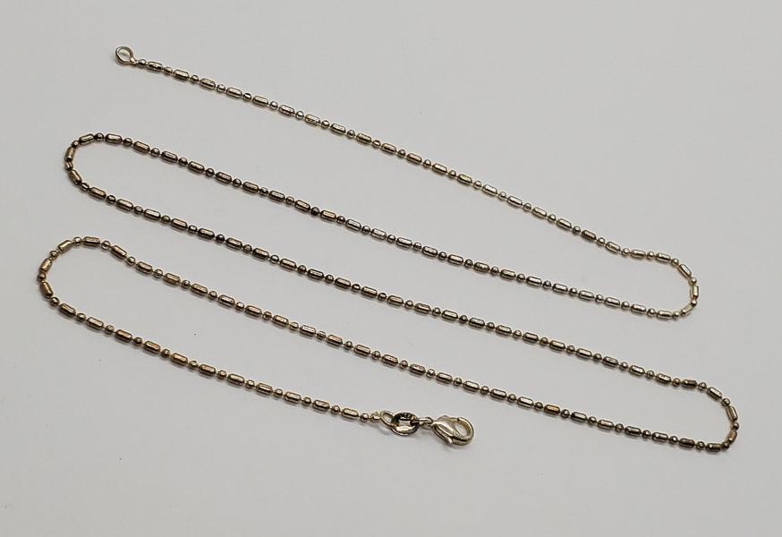 Sterling Silver Chain Necklace: Necklace is 24 inches long and 1.5mm wide. Shipping Time: Usually 2-5 Business Days Shipping Rates: Shipping rates start at $15 (US Only) for 2-3 Day Priority Mail, contact us for our first-class rate