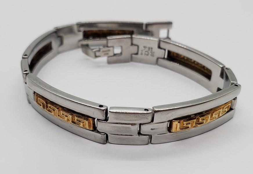 Rci 18k Gold And Stainless Steel Bracelet