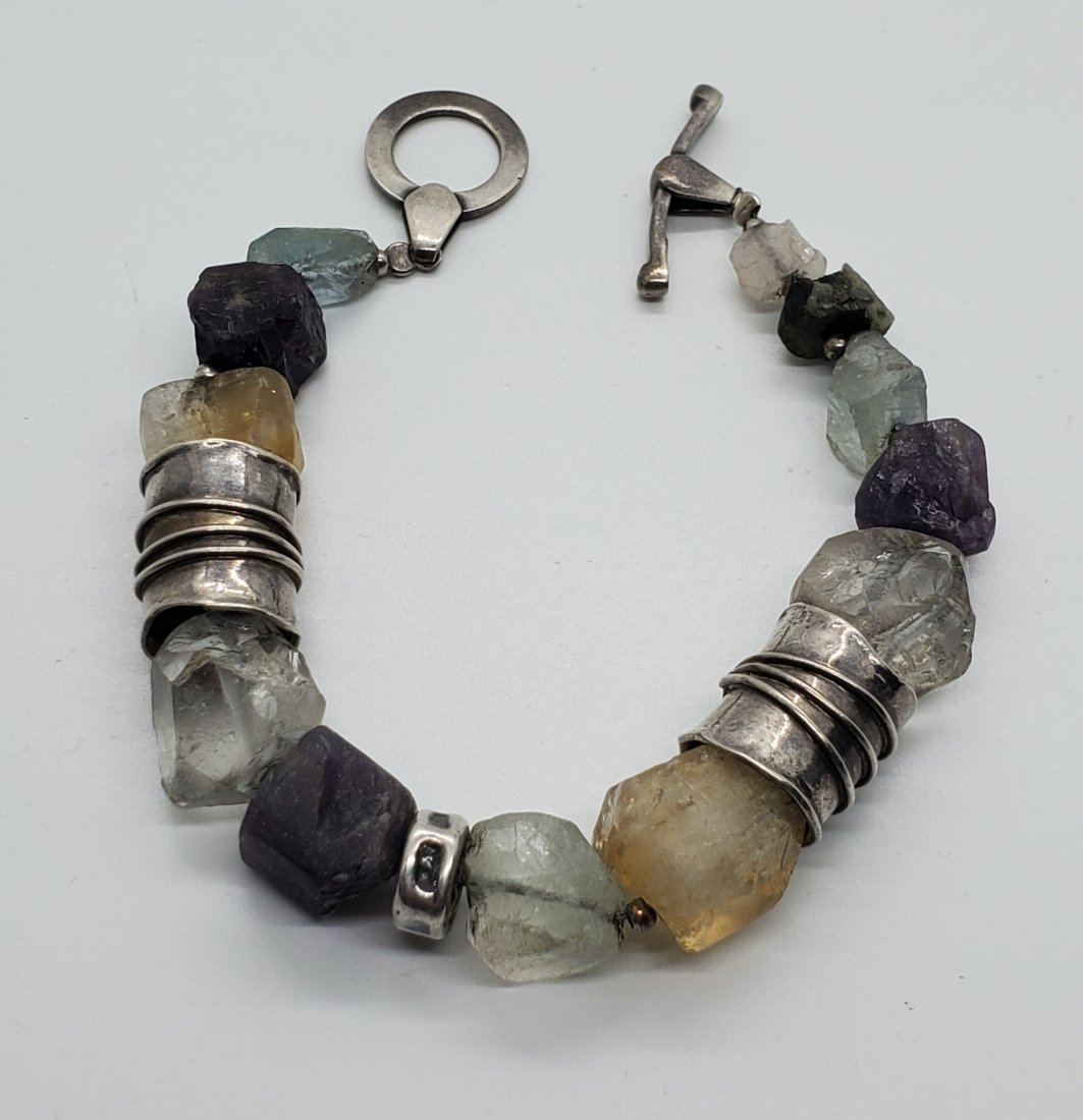 Silpada Retired Quartz Sterling Bracelet B0710. (1 of 3)