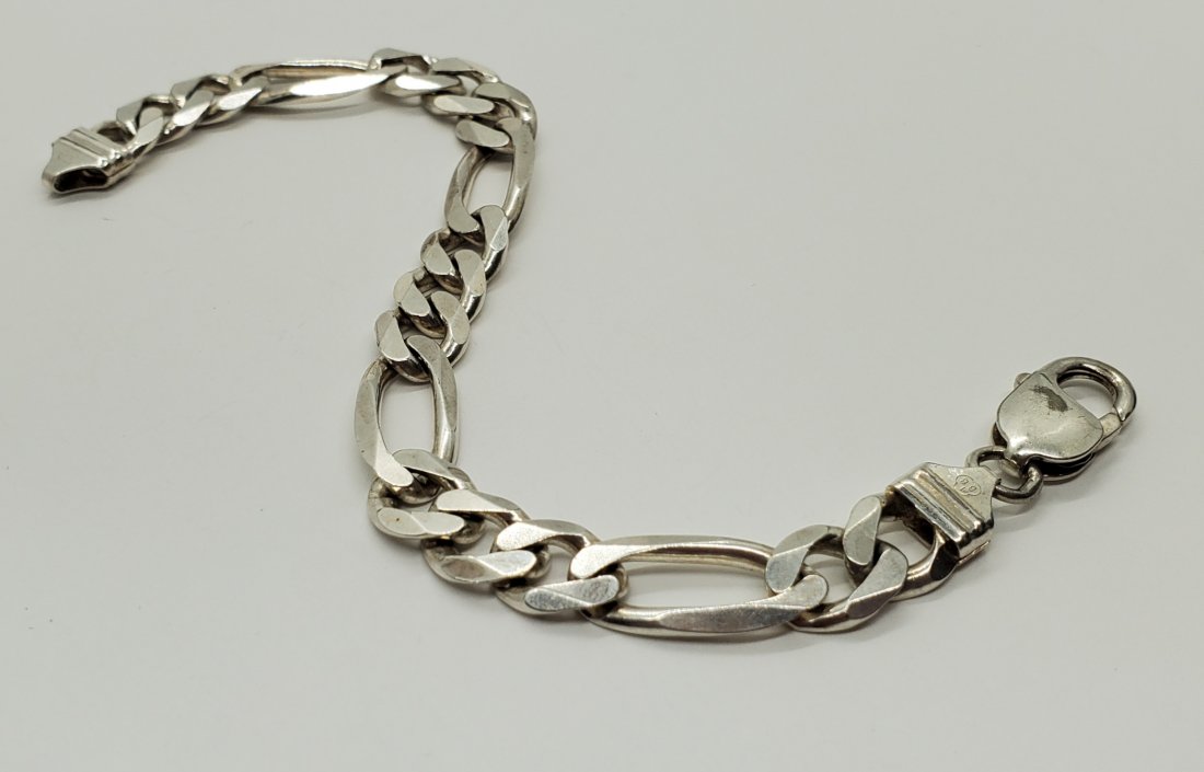 Italian Sterling Silver Link Bracelet (1 of 4)