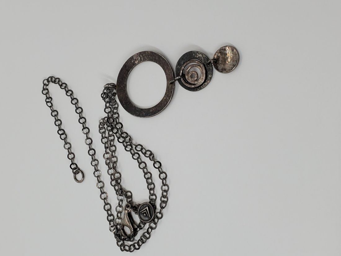 Sterling Silpada 3 Disk Necklace N1709 (1 of 4)