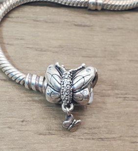 Pandora Moments Butterfly Clasp Snake Chain Bracelet (1 of 4)