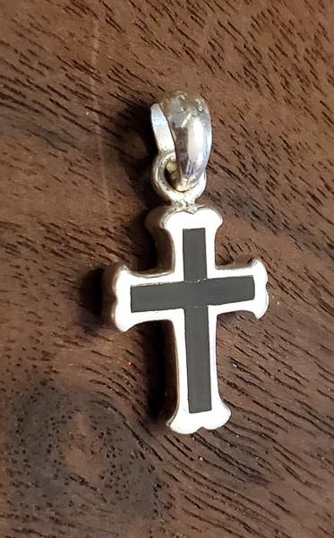 Religious Sterling Silver Cross Pendant (1 of 3)