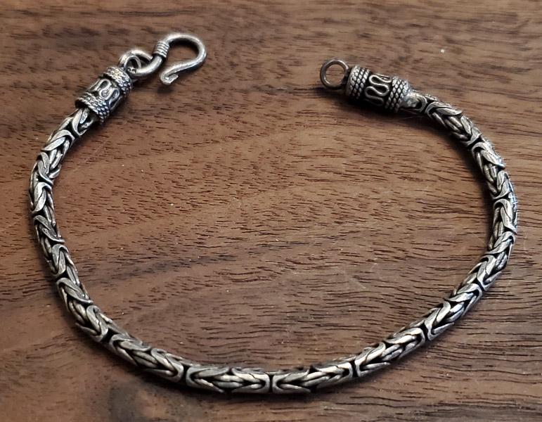 Sterling Silver Byzantine Bracelet (1 of 3)