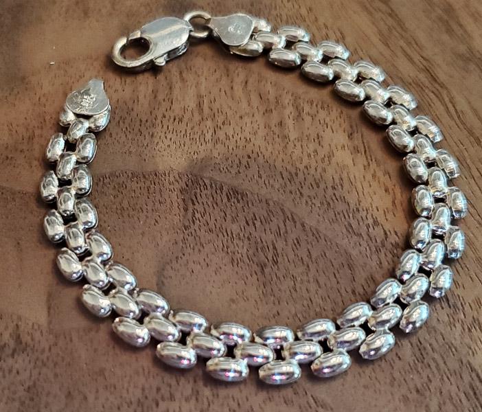 IBB Italy Sterling Silver Link Bracelet (1 of 4)