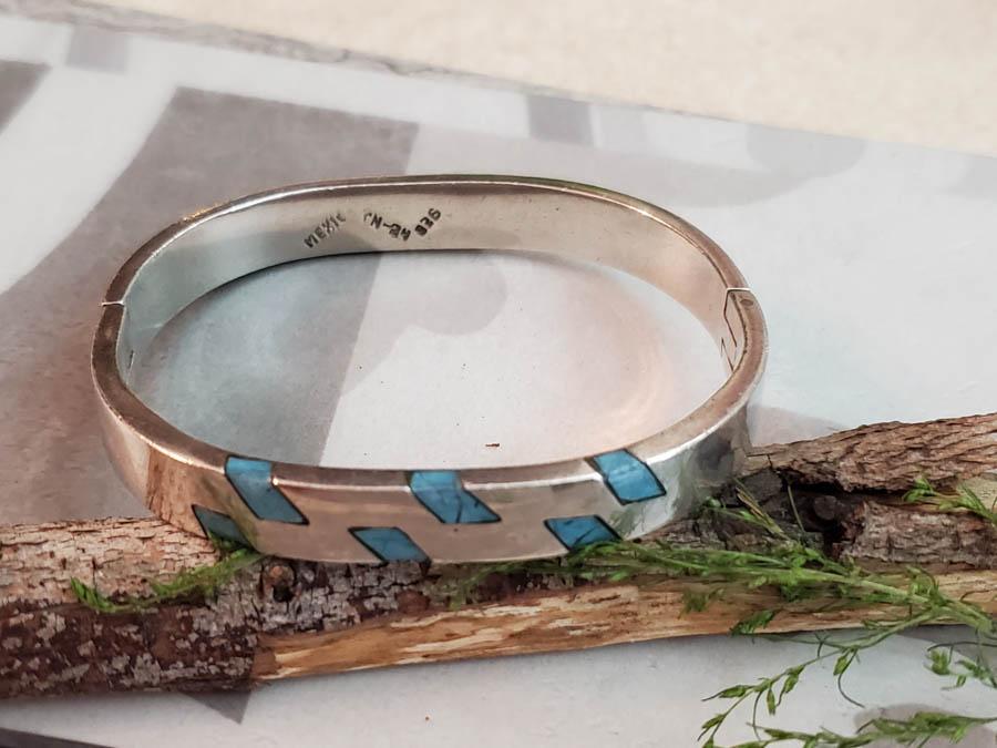 Heavy Mexico Sterling Silver Bracelet 43.8g (1 of 5)