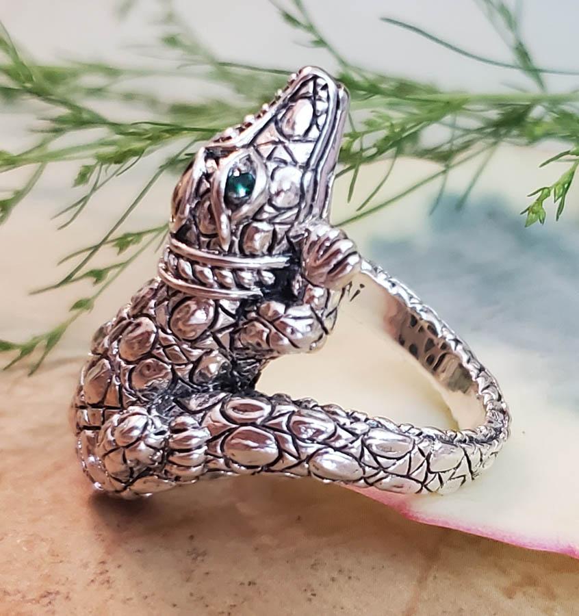 JAI by JOHN HARDY Crocodile Ring sz 8 (1 of 8)
