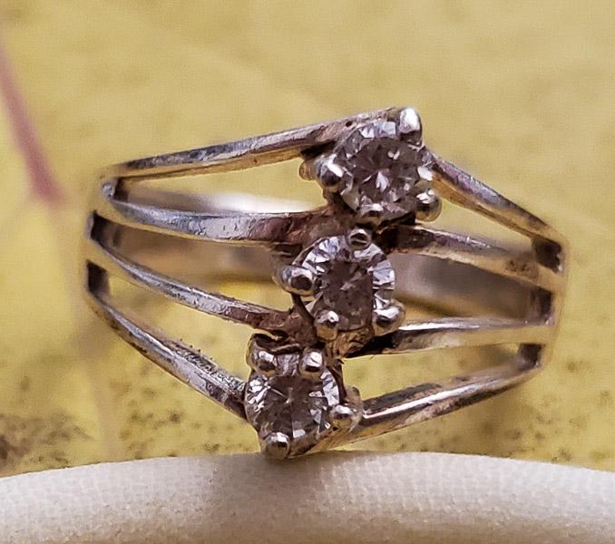 Sterling Silver Split Band Ring (1 of 3)